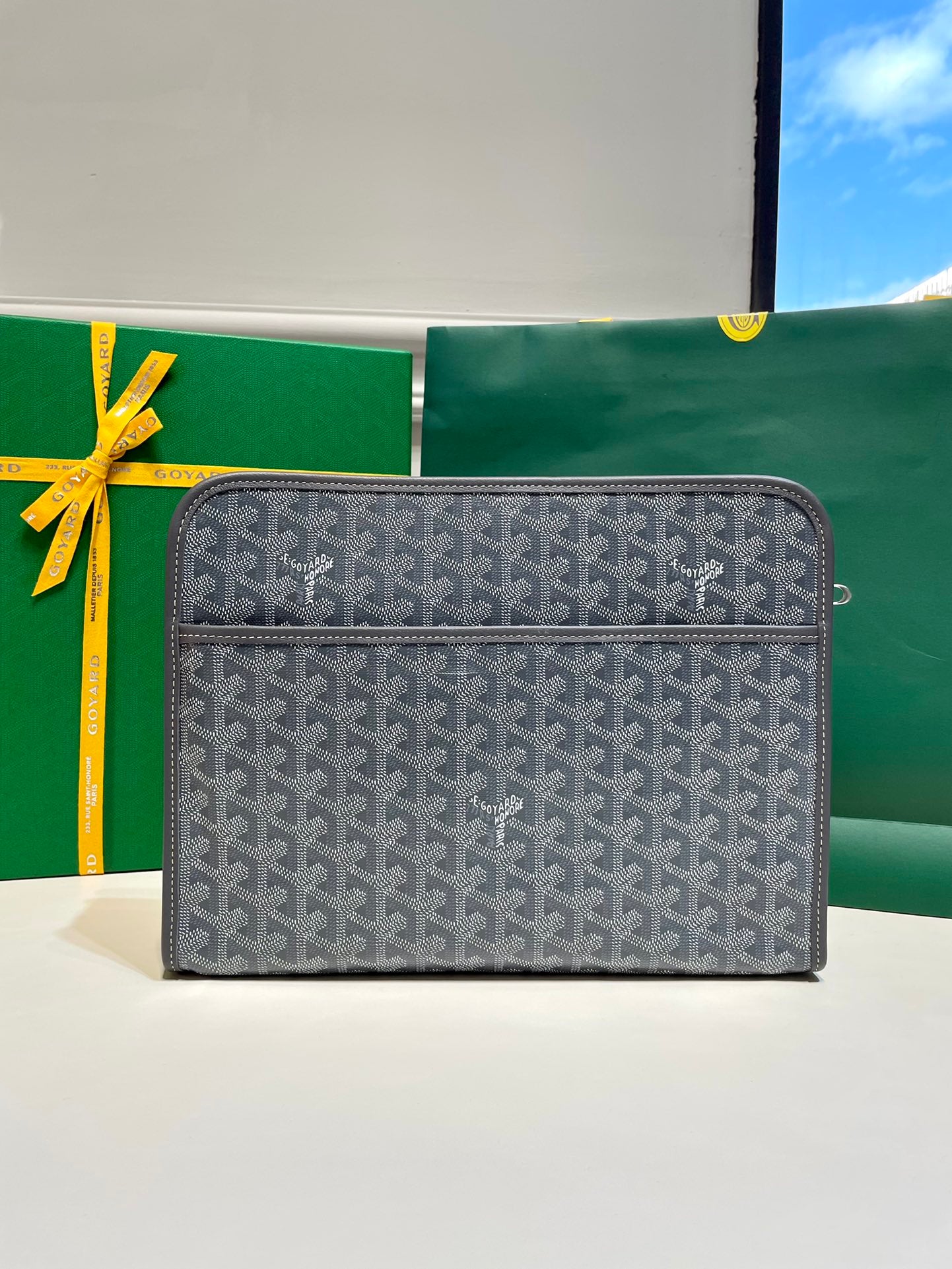 Goyard Jouvence Toiletry Bag "MM Gray"