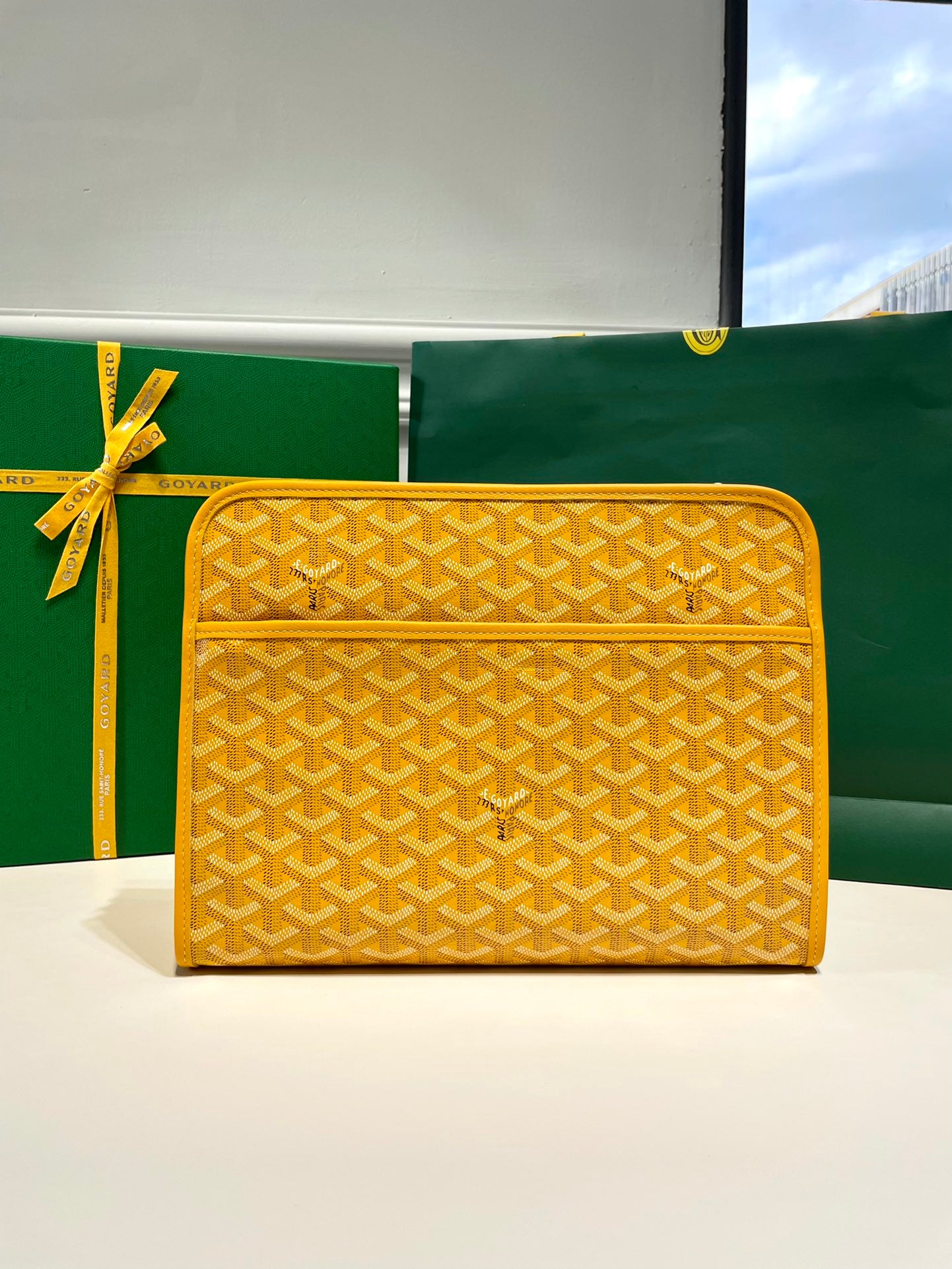 Goyard Jouvence Toiletry Bag MM Yellow