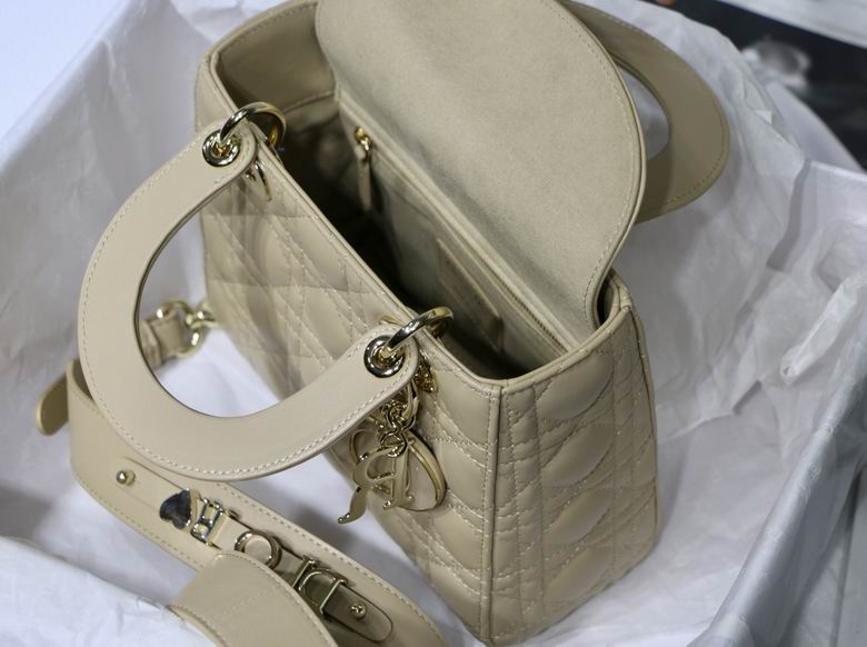 Dior Small Lady D in Lambskin Gold Hardware