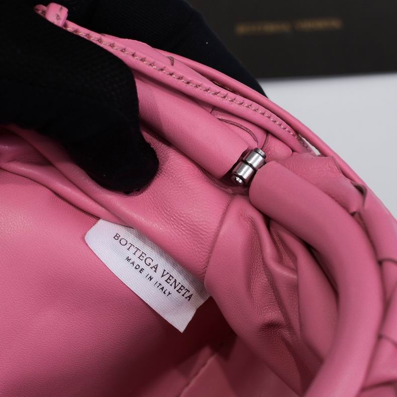 BOTTEGA VENETA Pink Lambskin Mini Pouch