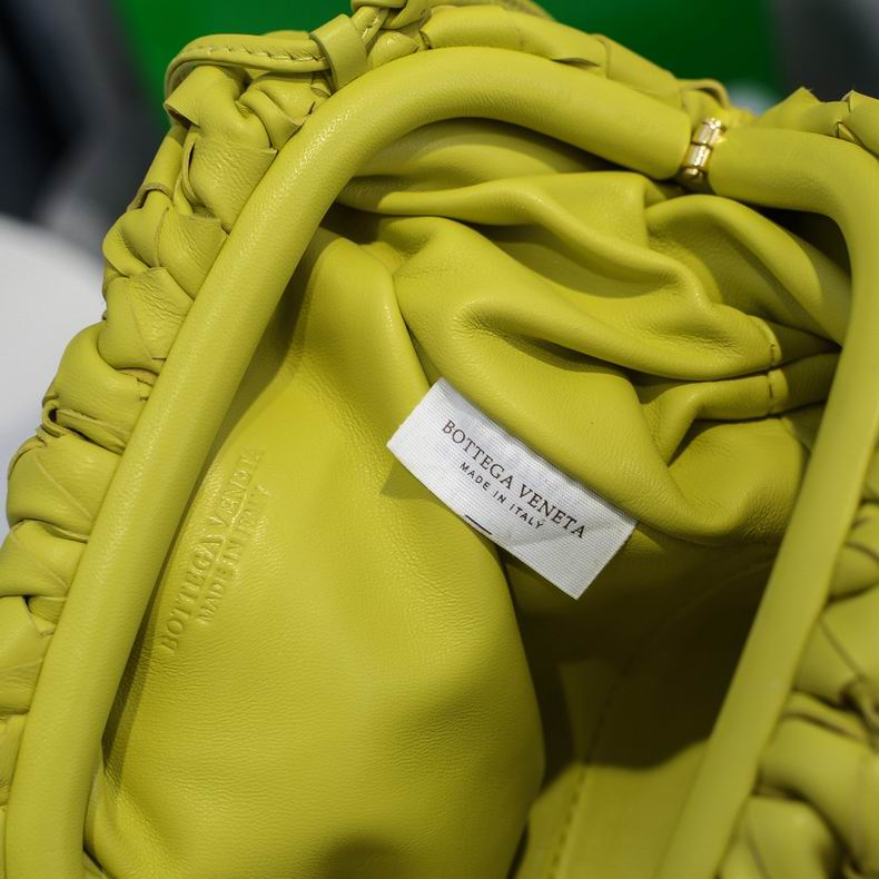 BOTTEGA VENETA Light Green Lambskin Mini Pouch