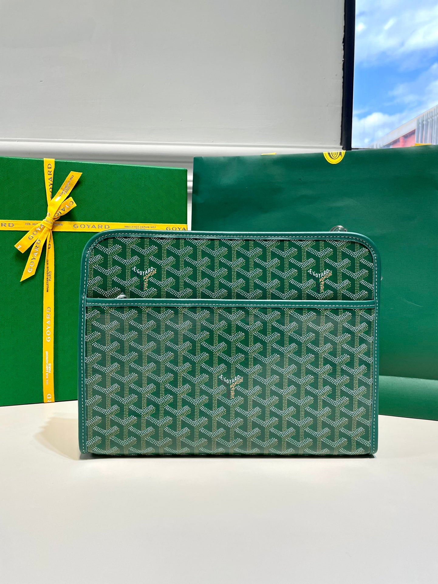 Goyard Jouvence Toiletry Bag "MM Green"