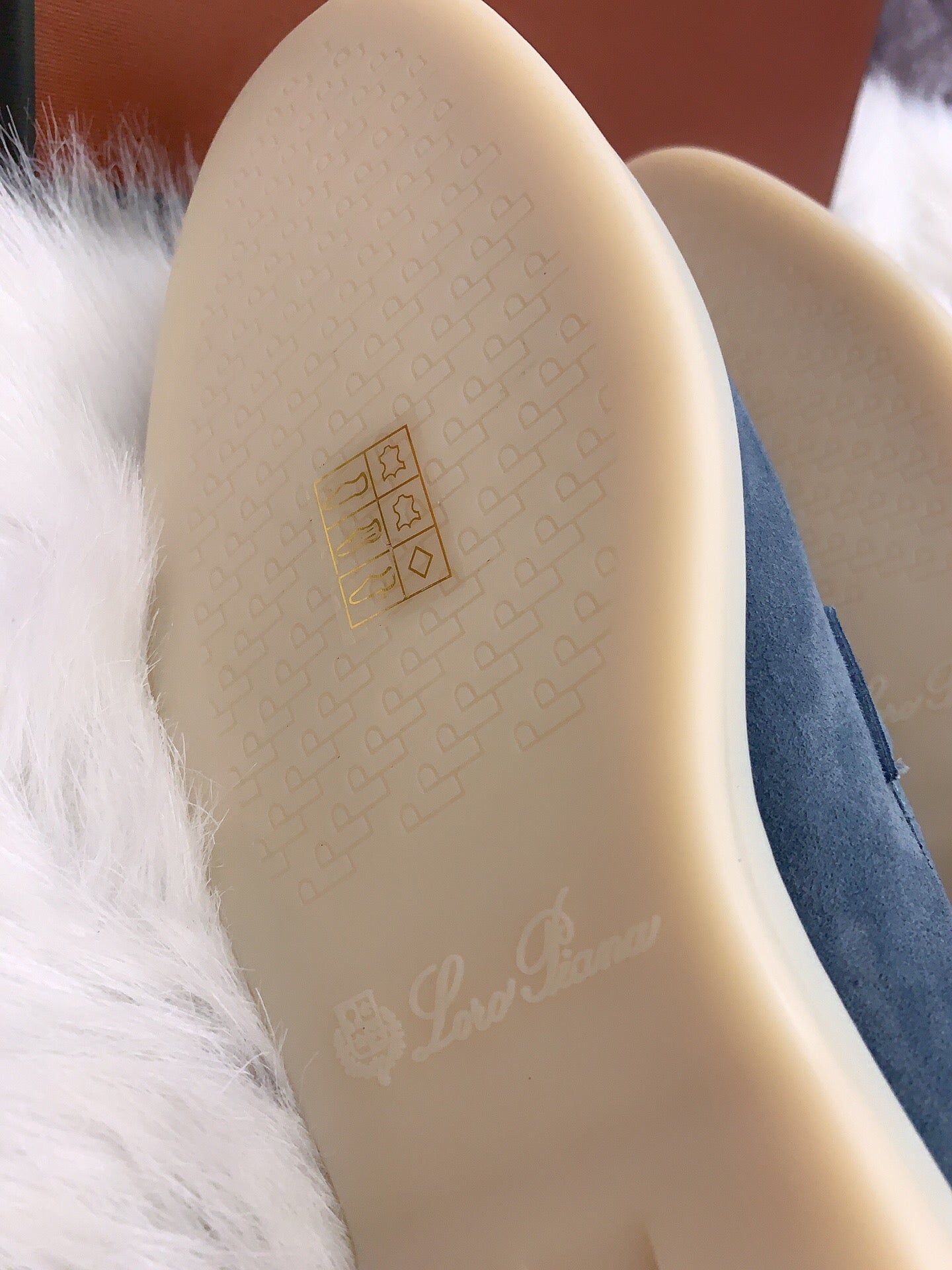 Loro Piana Summer Charms Walk Loafers in Grey