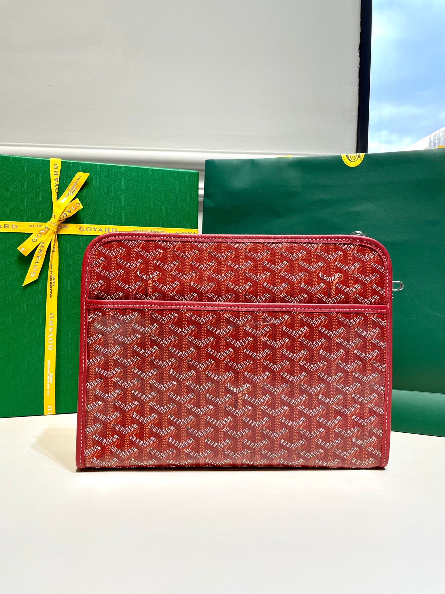 Goyard Jouvence Toiletry Bag "MM Orange"