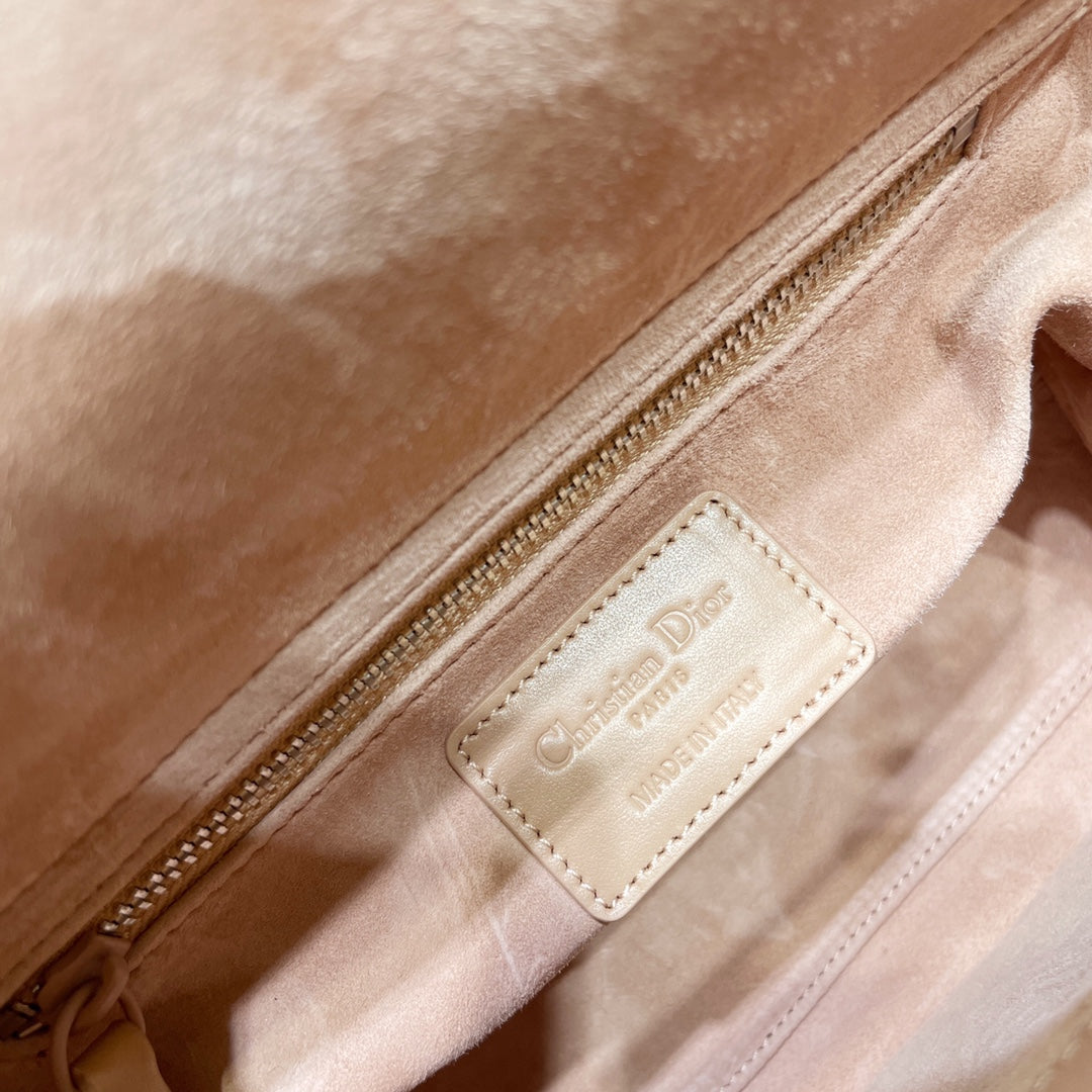 Dior Medium Lady D in Patent Cannage Calfskin