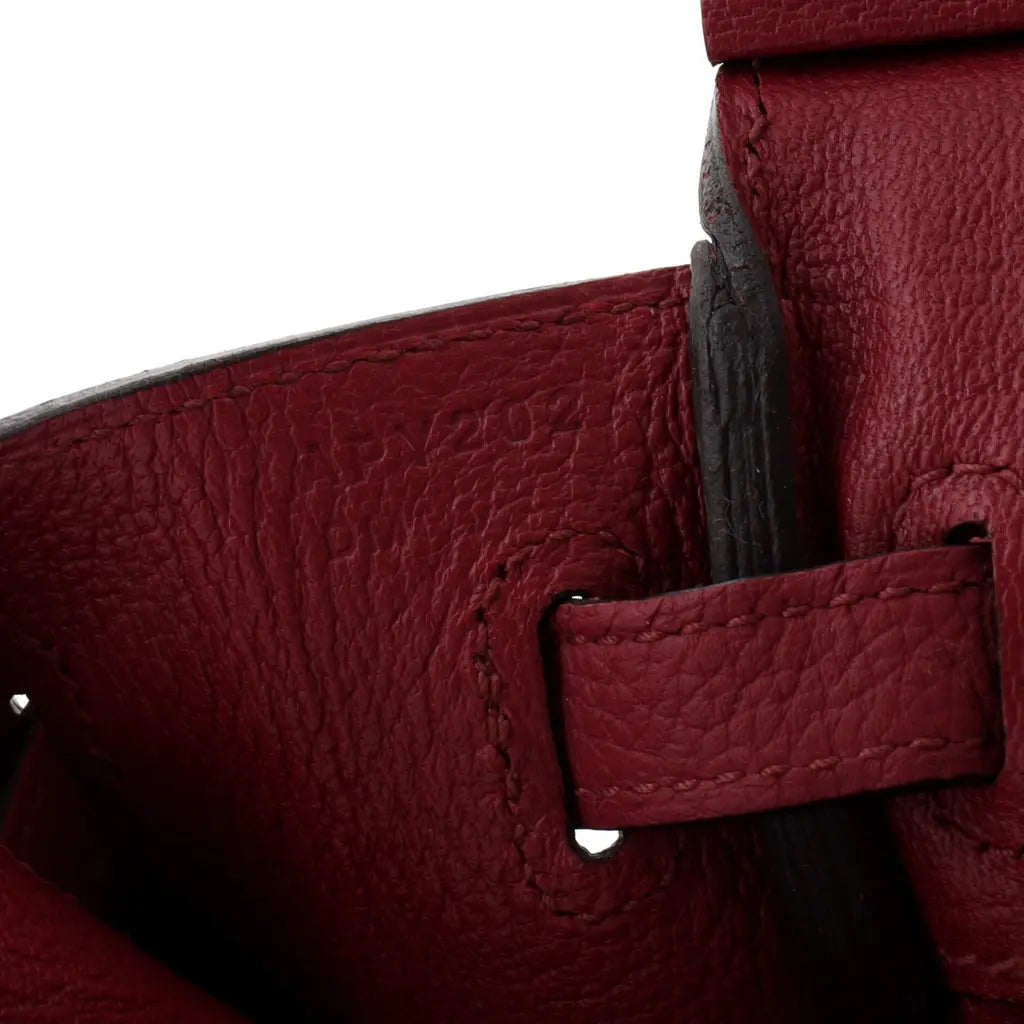 Birkin 25 Rouge H togo leather Palladium hardware