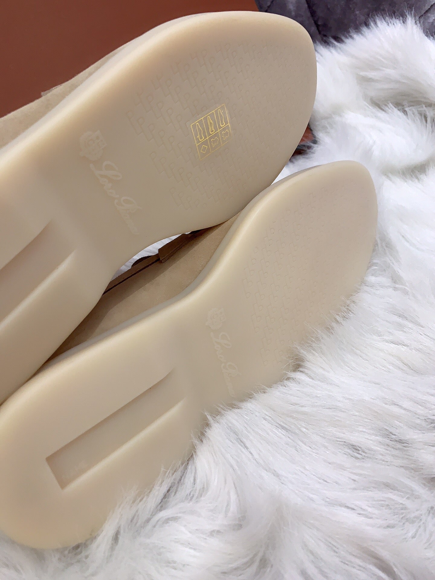 Loro Piana Summer Charms Walk Loafers in Beige
