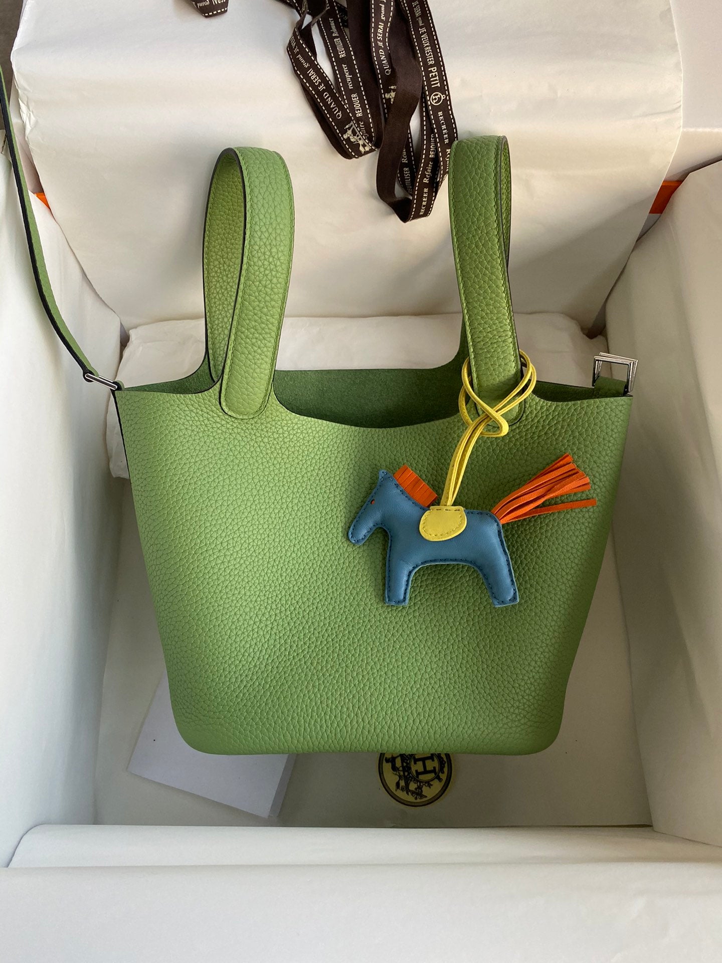 Hermès Picotin 18cm Green Gold hardware
