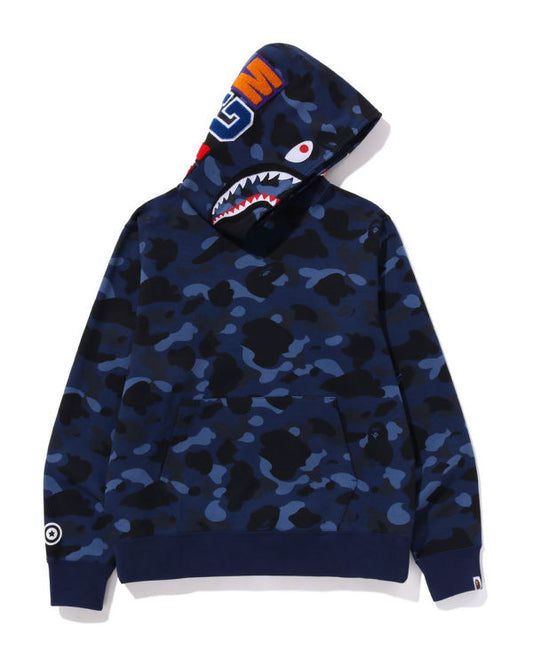 Navy Blue Camo Shark Pullover