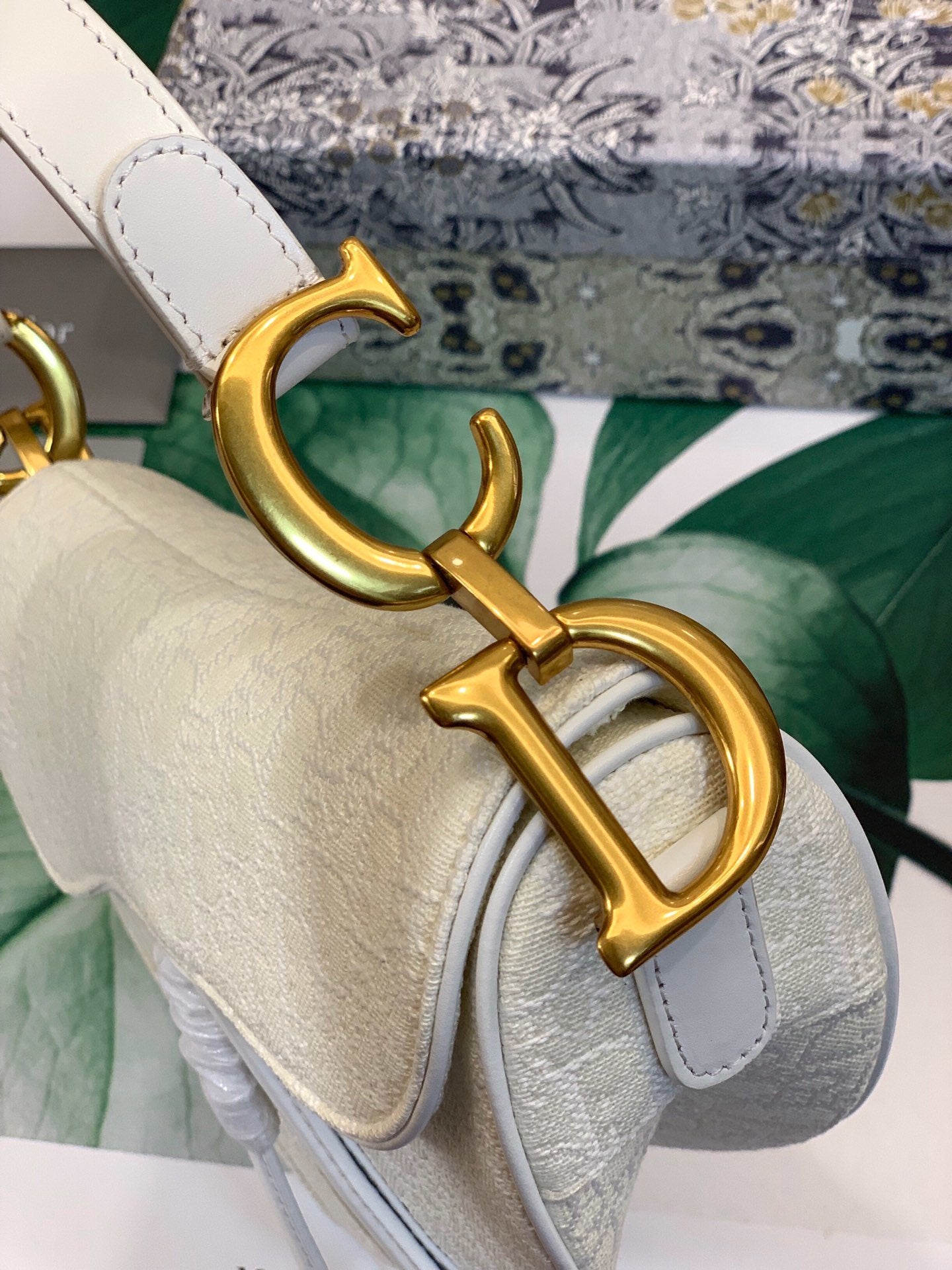 Dior Saddle Bag White