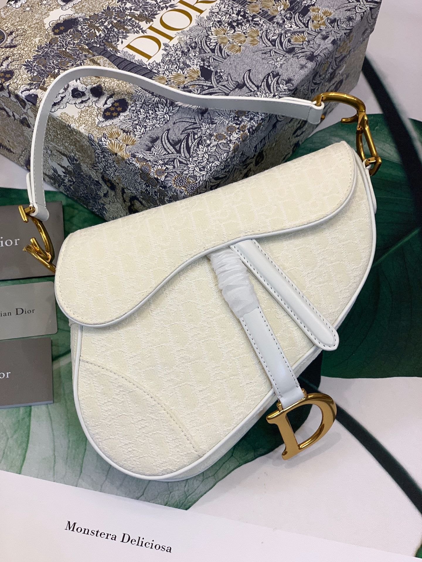 Dior Saddle Bag White