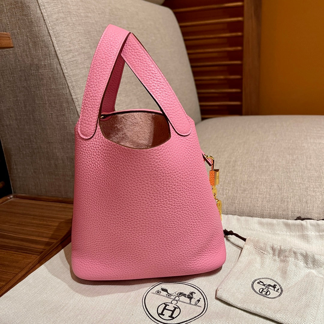Hermès Picotin 18cm Pink Gold hardware