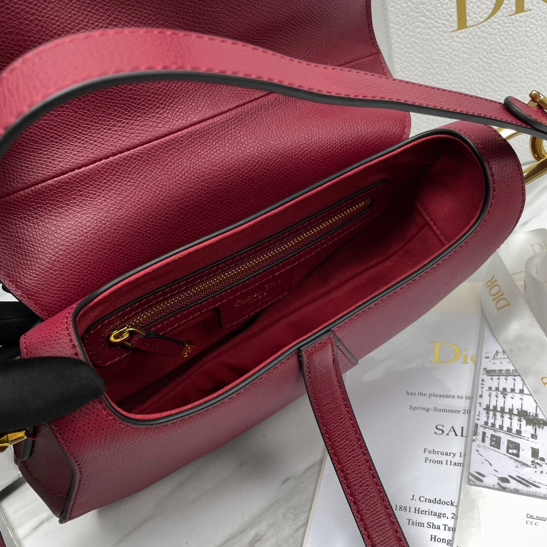 Dior Saddle Bag Red