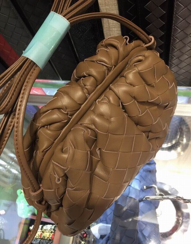 BOTTEGA VENETA Gold Lambskin Mini Pouch