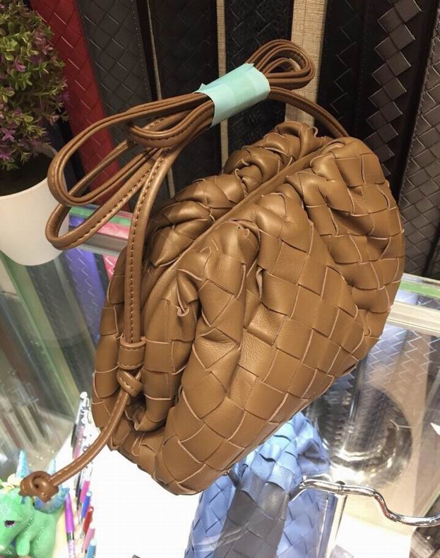 BOTTEGA VENETA Gold Lambskin Mini Pouch