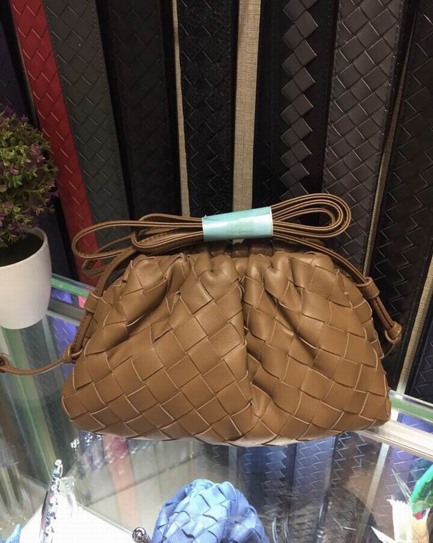 BOTTEGA VENETA Gold Lambskin Mini Pouch