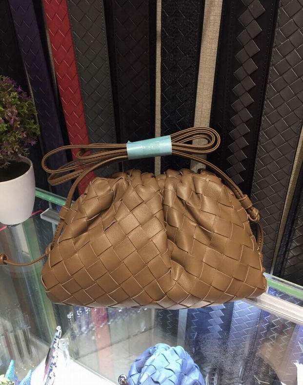 BOTTEGA VENETA Gold Lambskin Mini Pouch