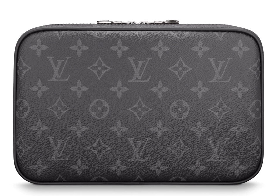 LV Toilet Pouch PM Monogram Eclipse Canvas
