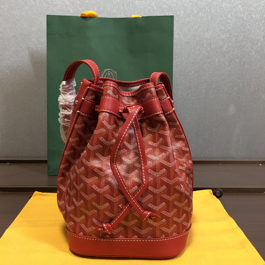 Goyard red petite flot bag
