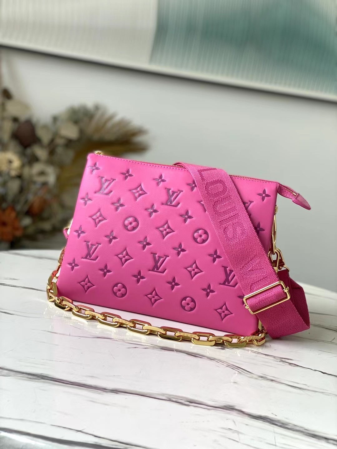 LV COUSSIN PM Pink HANDBAG