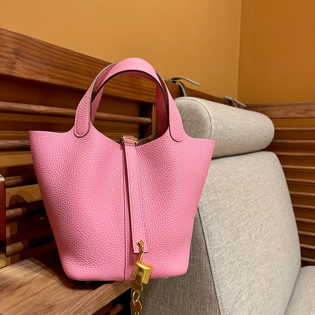 Hermès Picotin 18cm Pink Gold hardware