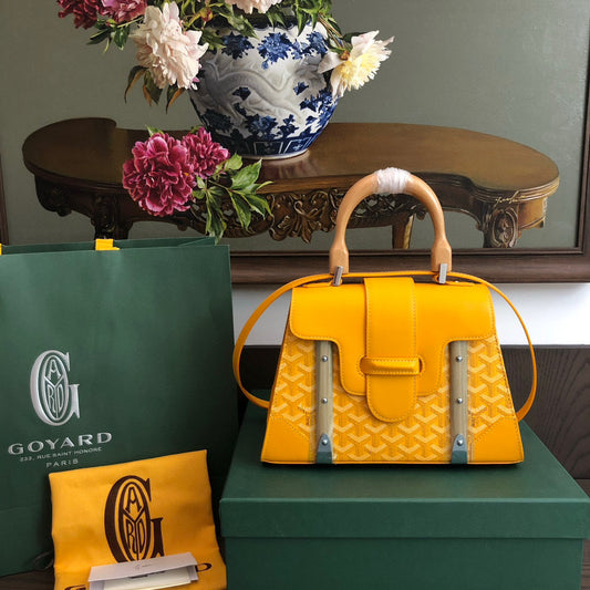 Goyard Yellow Saïgon Structuré PM Bag