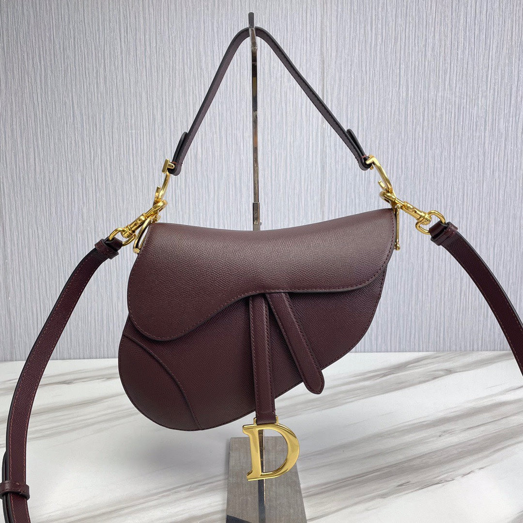 Dior Saddle Bag Maroon