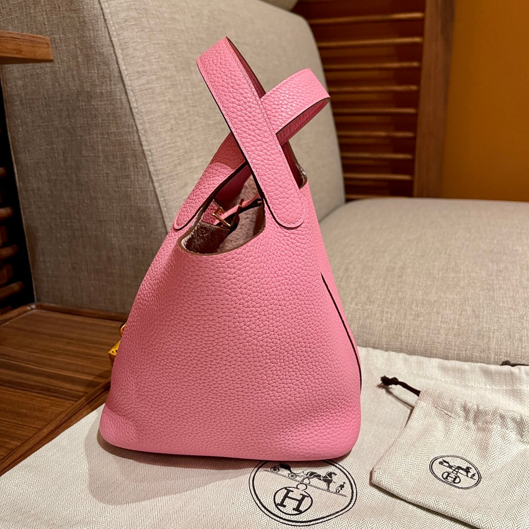 Hermès Picotin 18cm Pink Gold hardware