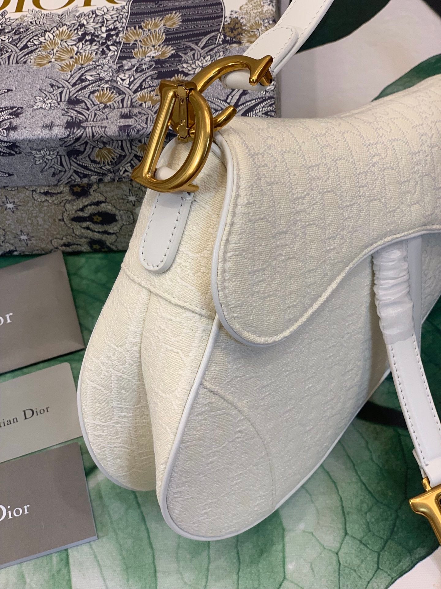 Dior Saddle Bag White