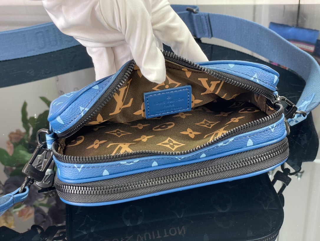 LV Trio Messenger Bag Blue