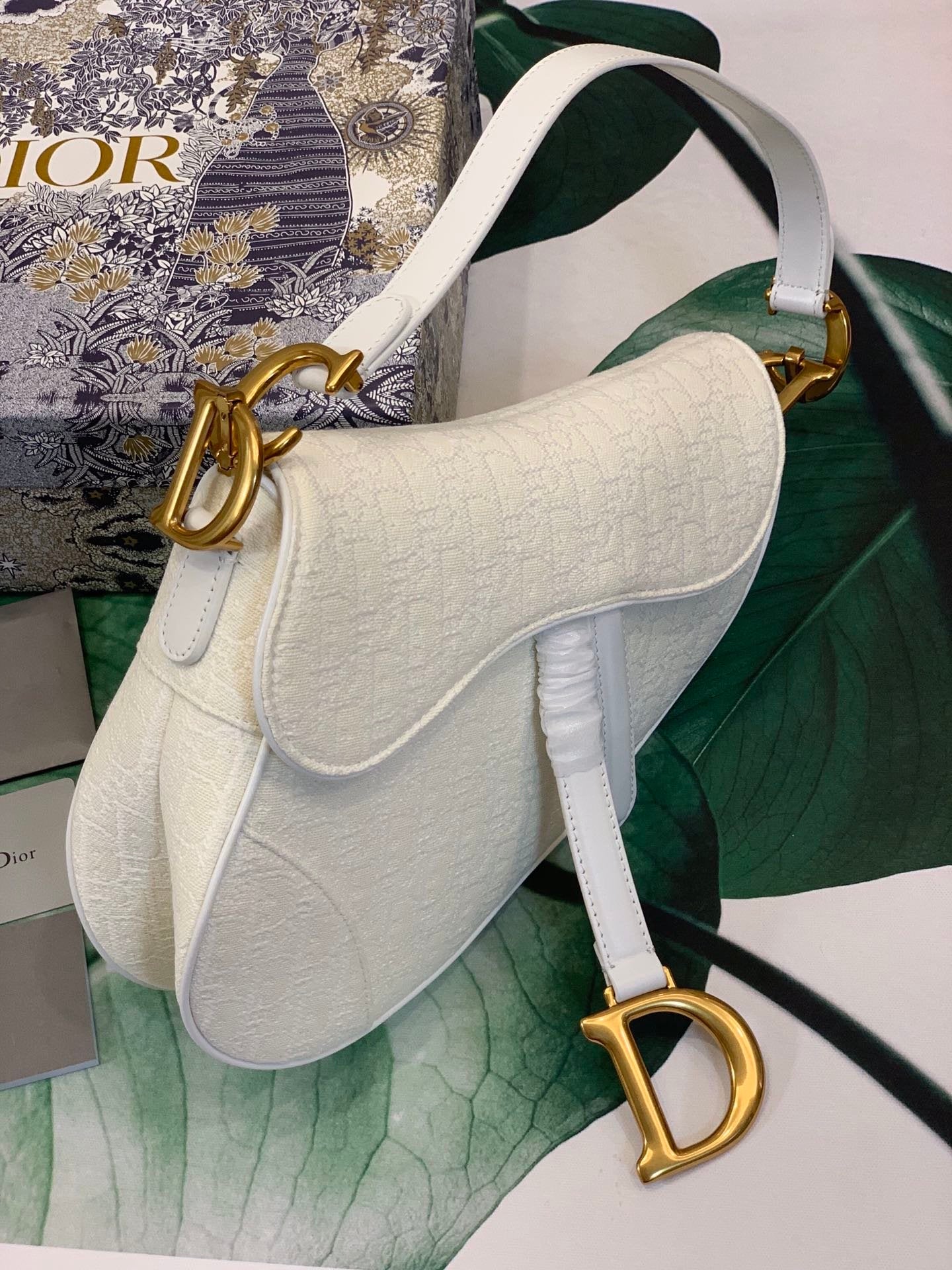 Dior Saddle Bag White