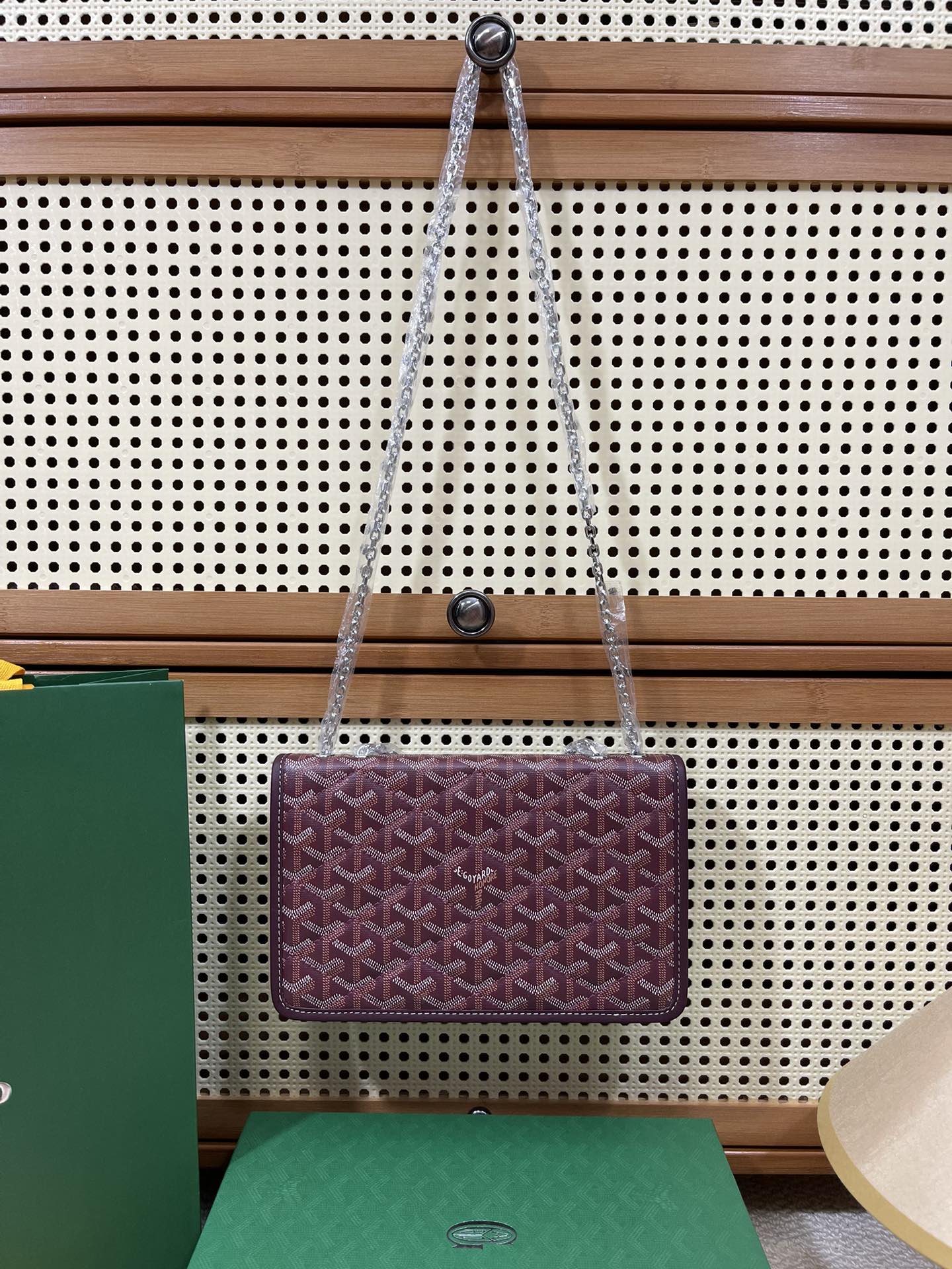 Goyard’s Maroon Alexandre Iii Bag