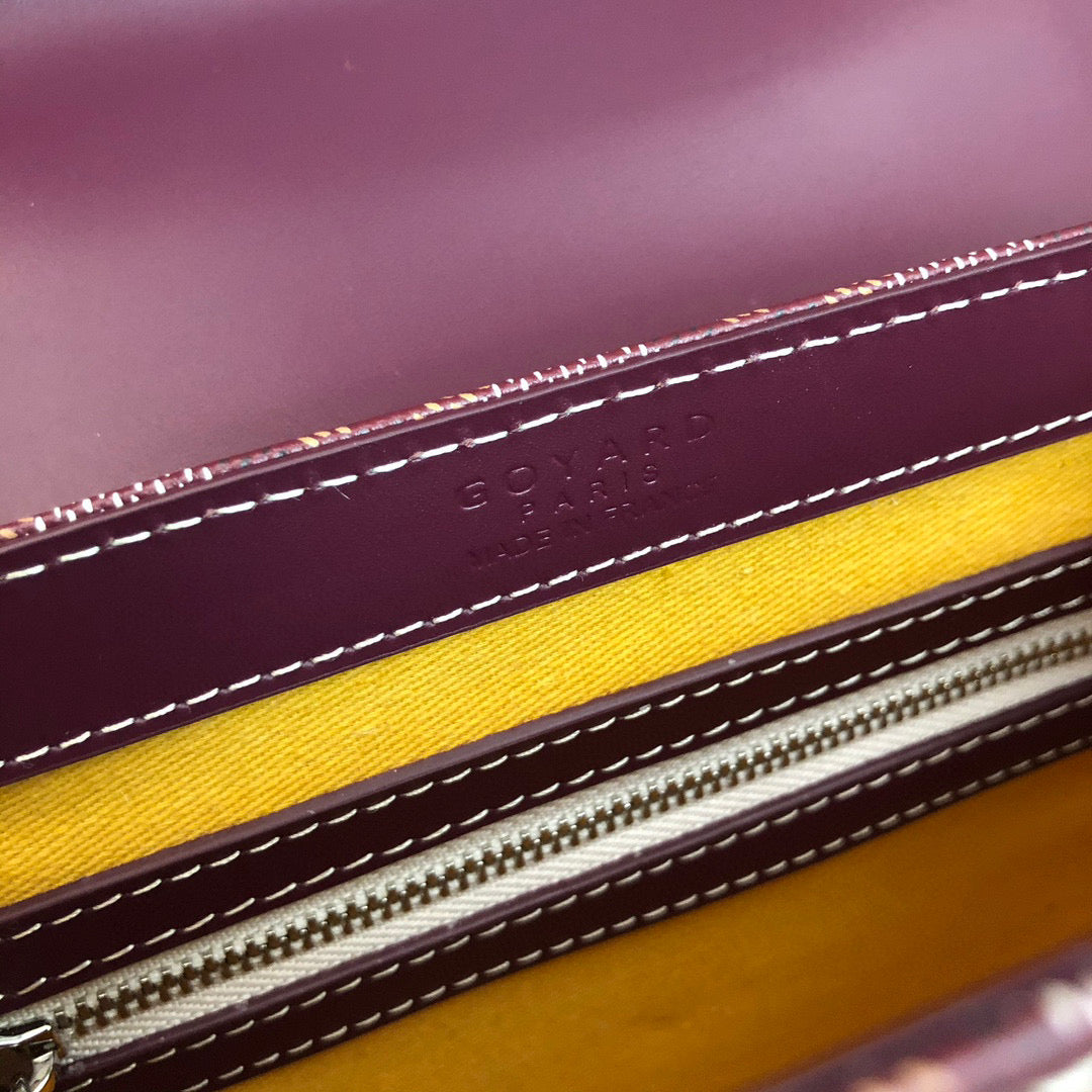 Goyard Burgundy Saïgon Structuré PM Bag