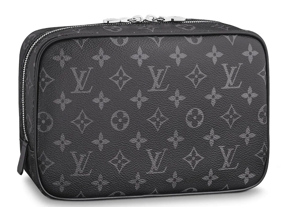 LV Toilet Pouch PM Monogram Eclipse Canvas