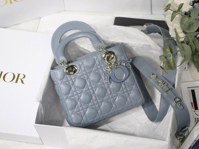 Dior Small Lady D Lambskin Gold Hardware