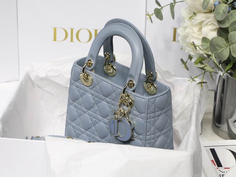 Dior Small Lady D Lambskin Gold Hardware