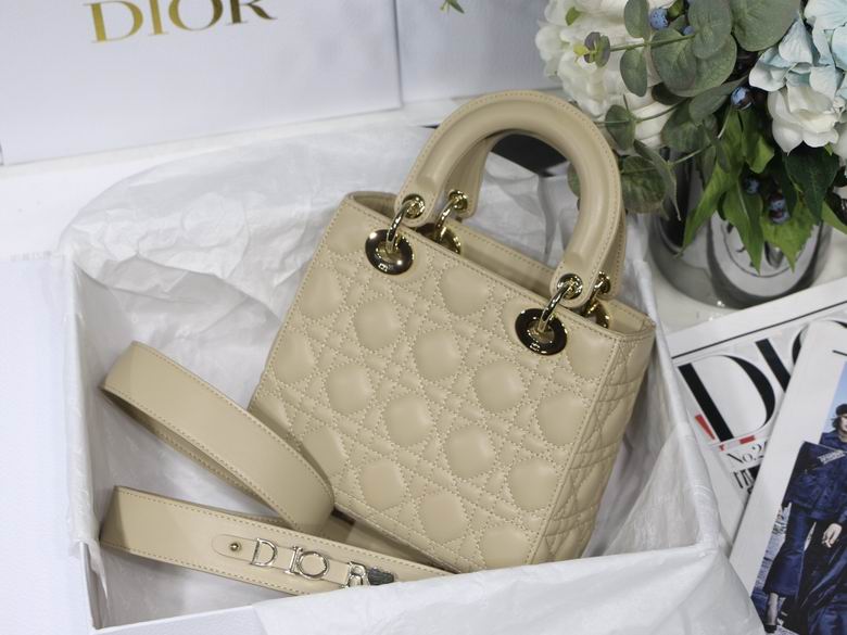 Dior Small Lady D in Lambskin Gold Hardware