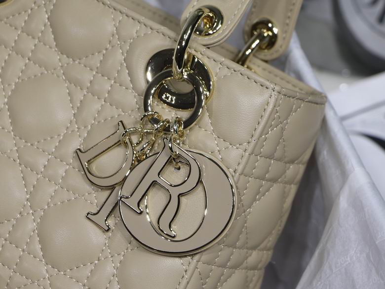Dior Small Lady D in Lambskin Gold Hardware