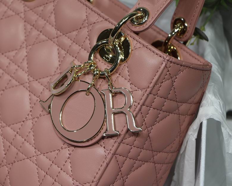 Dior Small Lady D in Lambskin Gold Hardware