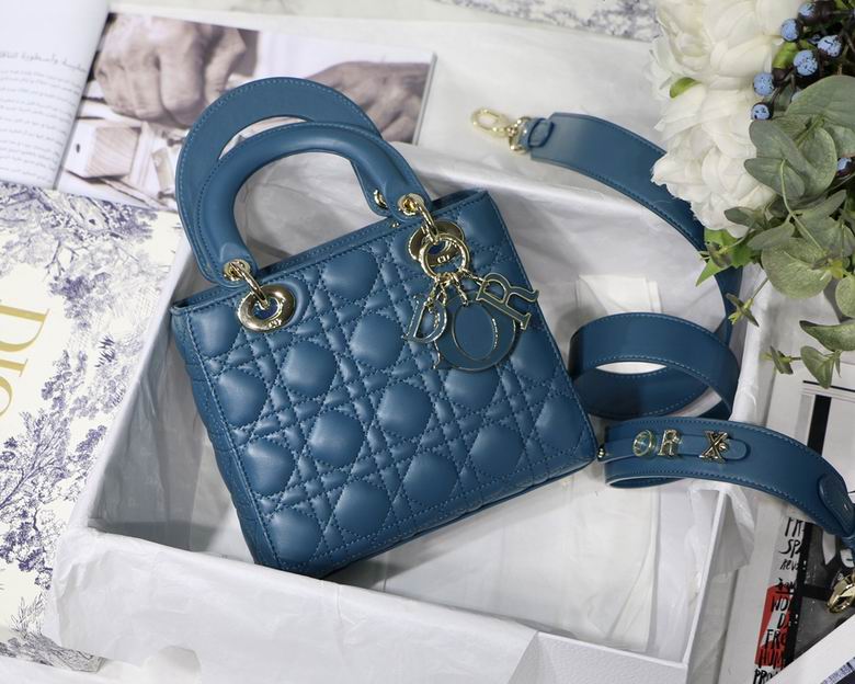 Dior Small Lady D in Lambskin Gold Hardware