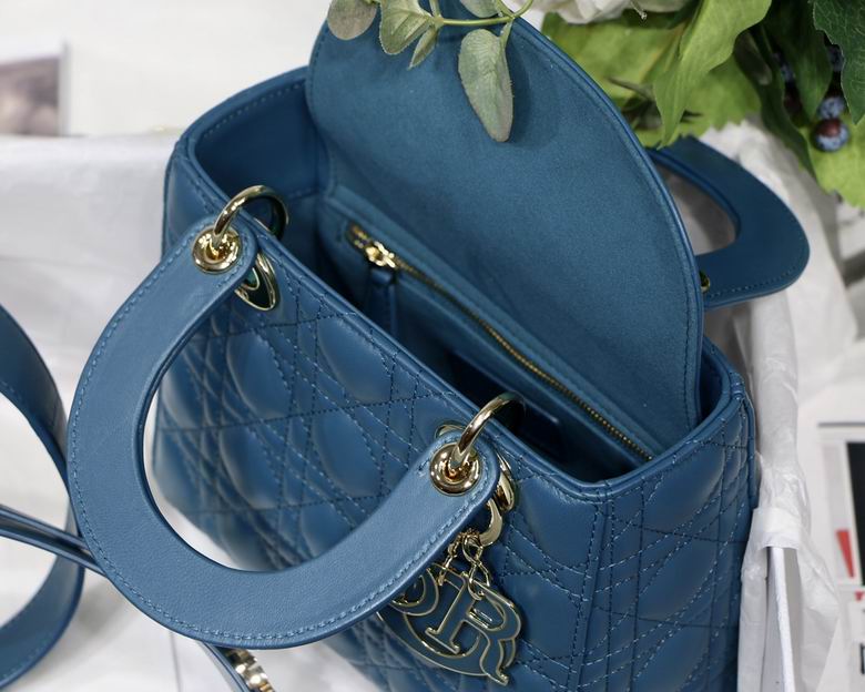 Dior Small Lady D in Lambskin Gold Hardware
