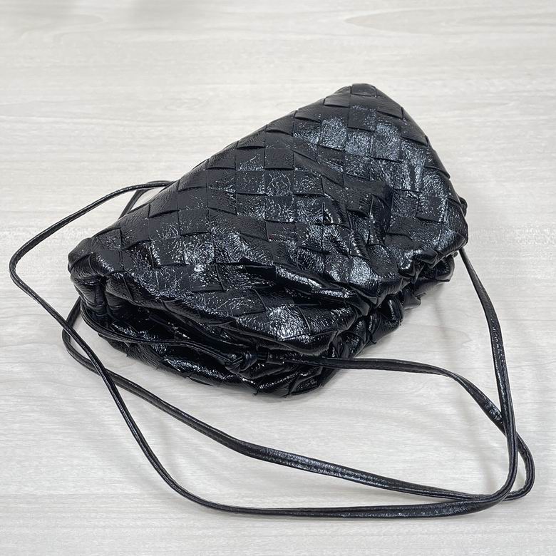 Bottega Veneta Metallic Black Mini Pouch Clutch Visit