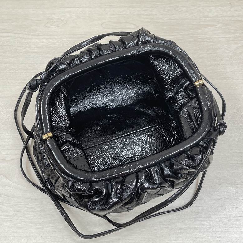 Bottega Veneta Metallic Black Mini Pouch Clutch Visit