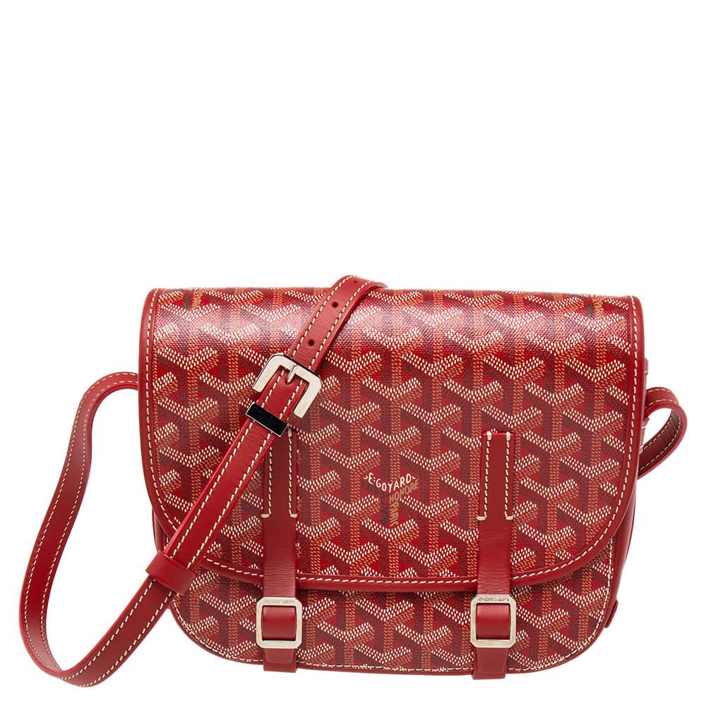 GOYARD BELVEDERE "PM RED"
