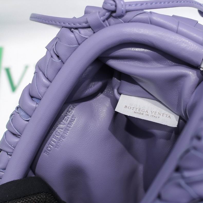 BOTTEGA VENETA Purple Lambskin Mini Pouch