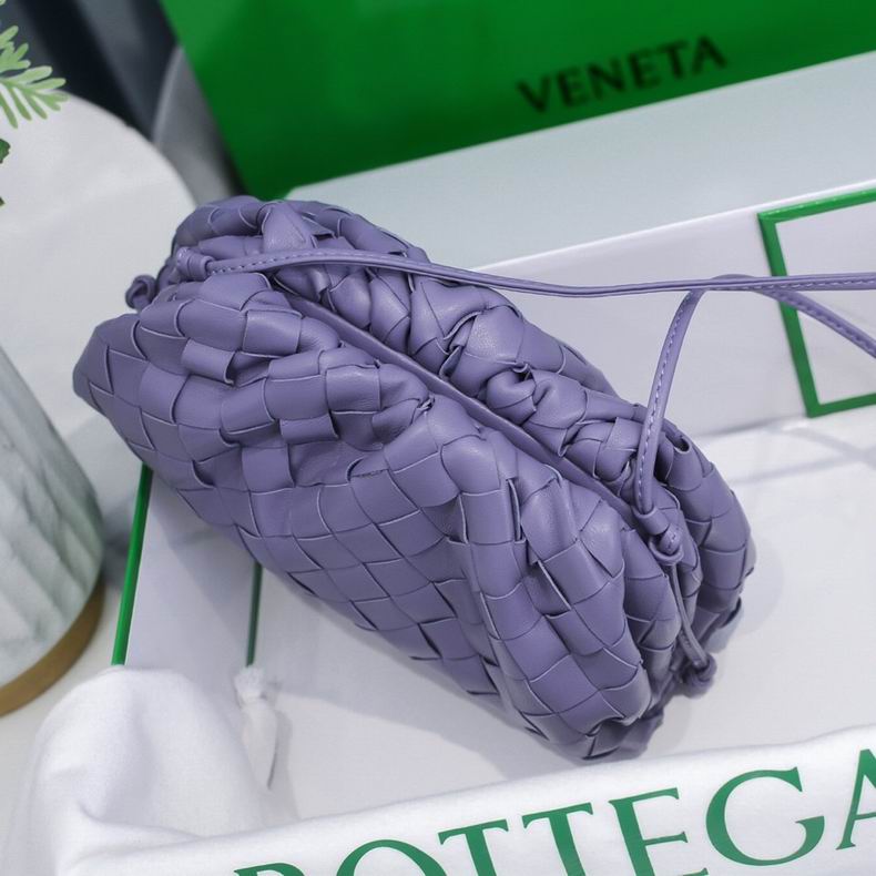 BOTTEGA VENETA Purple Lambskin Mini Pouch