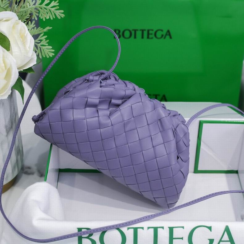 BOTTEGA VENETA Purple Lambskin Mini Pouch