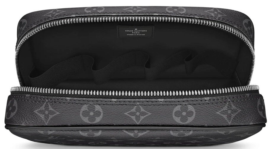 LV Toilet Pouch PM Monogram Eclipse Canvas