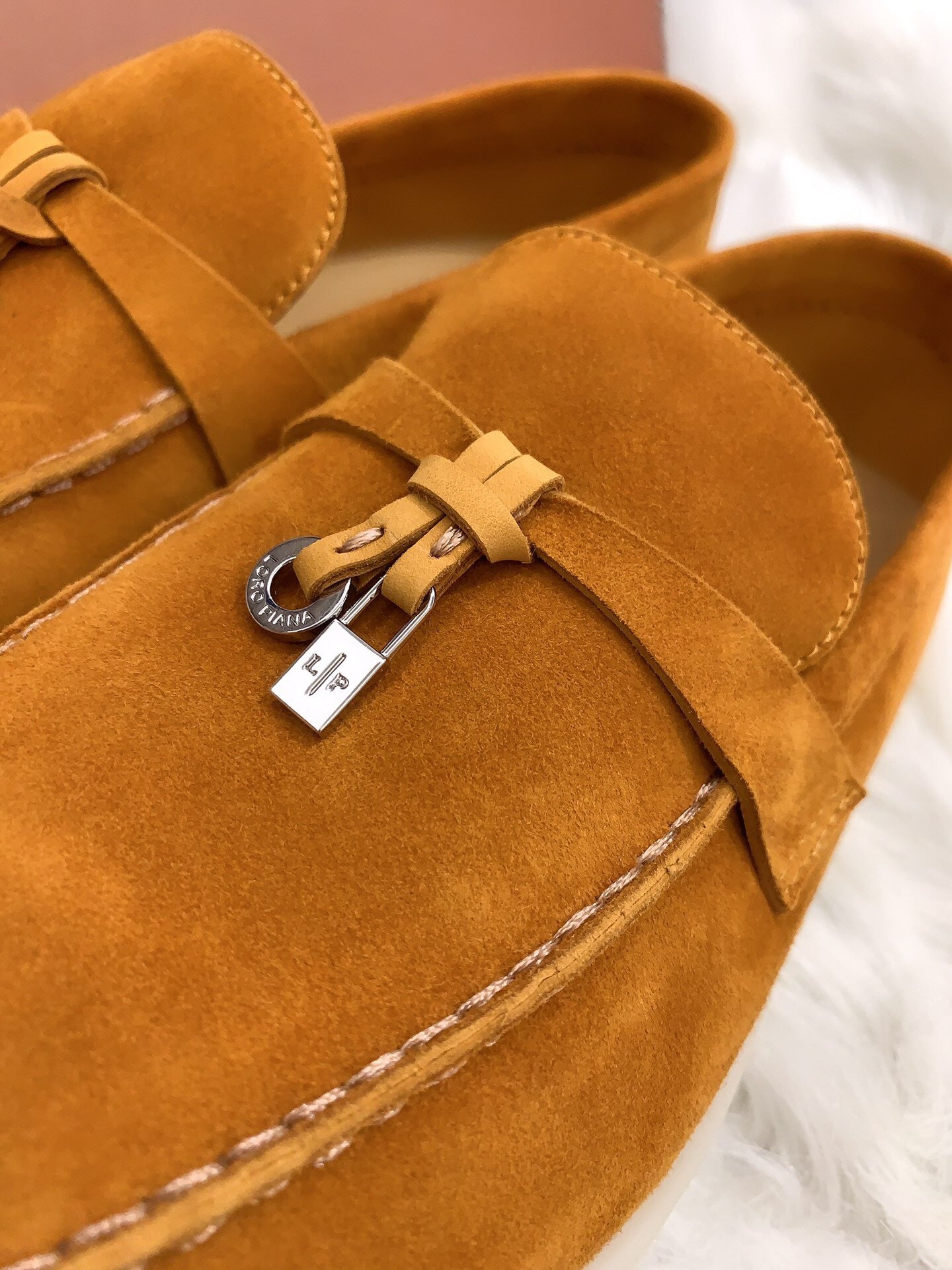 Loro Piana Summer Charms Walk Loafers in Dark Brown