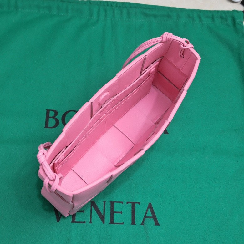Womens Bottega Veneta pink Small Brick Cassette Shoulder Bag Pink